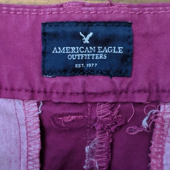 AMERICAN EAGLE Hi-Rise Shortie Chino Shorts - Picture 2 of 4
